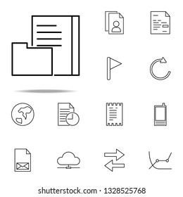 document library icon. Web icons universal set for web and mobile