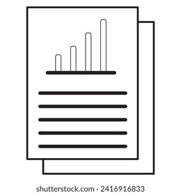 Document like audit vector icon. annual verification illustration symbol, business icon part 10