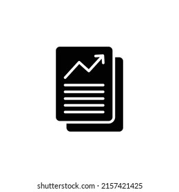 Document like auditing. concept of auditor, fax, seo, scrutiny, annual verification, evaluation, info, growth, forecast. flat style logotype design vector illustration