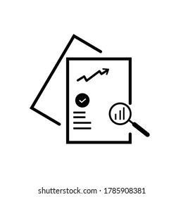 Document like auditing icon vector