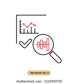 Document like auditing icons  symbol vector elements for infographic web