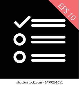 Document like auditing. Scrutiny, annual verification, info. flat style quality sign or success proven symbol vector sign isolated illustration for graphic and web design. EPS 10, Premium.