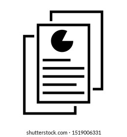 Document like auditing vector icon. annual verification illustration symbol. Scrutiny sign. report logo.