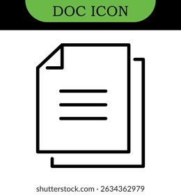 Document Line Editable Icons set. Vector illustration in thin line modern style of paper documentation icons: tables, analytics, questionnaire, and more. Isolated on white