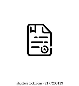 Document line icon design vector illustration