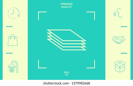 Document line icon. Graphic elements for your design