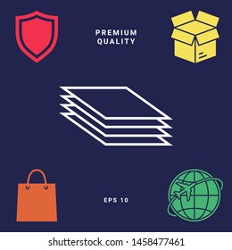 Document line icon. Graphic elements for your design