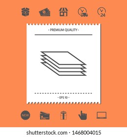 Document line icon. Graphic elements for your design