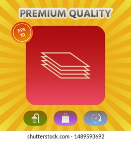 Document line icon. Graphic elements for your design