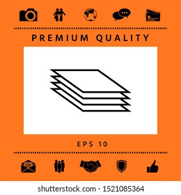 Document line icon. Graphic elements for your design