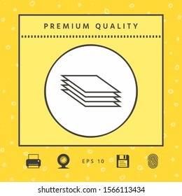 Document line icon. Graphic elements for your design