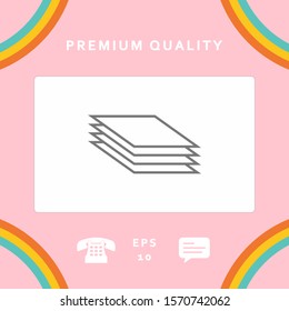 Document line icon. Graphic elements for your design