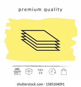 Document line icon. Graphic elements for your design