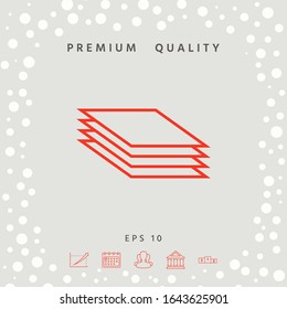 Document line icon. Graphic elements for your design