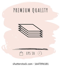 Document line icon. Graphic elements for your design