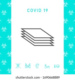 Document line icon. Graphic elements for your design