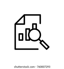 Icono de línea de documento. Logo de esquema negro de alta calidad para diseño de sitios web y aplicaciones móviles. Ilustración vectorial en fondo blanco.