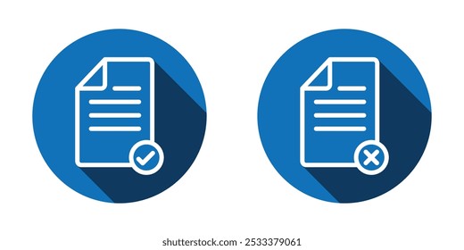 Document line icon set. Documents symbol collection. Different documents icons vector illustration.