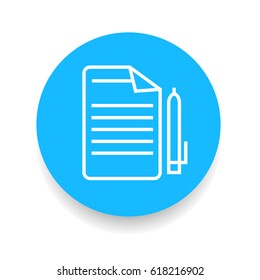 document line icon. vector illustration