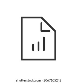 Document line icon. Web symbol for web and apps. Sign design in outline style. Document stroke object.