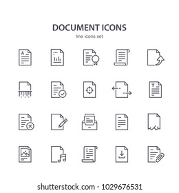 Document line icons.