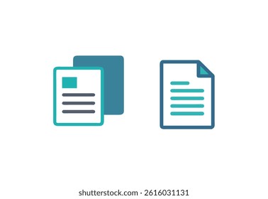 Document line icons. Editable stroke. For website marketing design, logo, app, template, ui, etc. Vector illustration.
