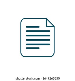 Diseño de iconos de estilo de línea de documento, almacenamiento de archivos de datos organizar oficina empresarial y tema de información. Ilustración del vector