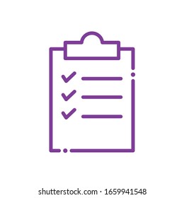 Document line style icon design, Data archive storage organize business office and information theme Vector illustration