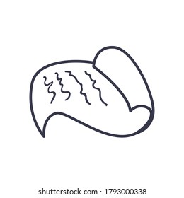 Diseño de iconos de estilo de línea de documento, Archivo de datos y tema de información Ilustración vectorial