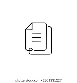 Document Line Style Icon Design