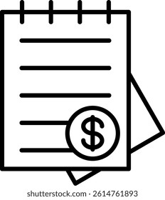 Document Line Vector Icon Design