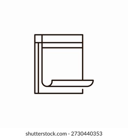 document lines blank icon sign vector