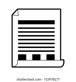 document with lines and boxes icon image