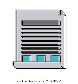 document with lines and boxes icon image