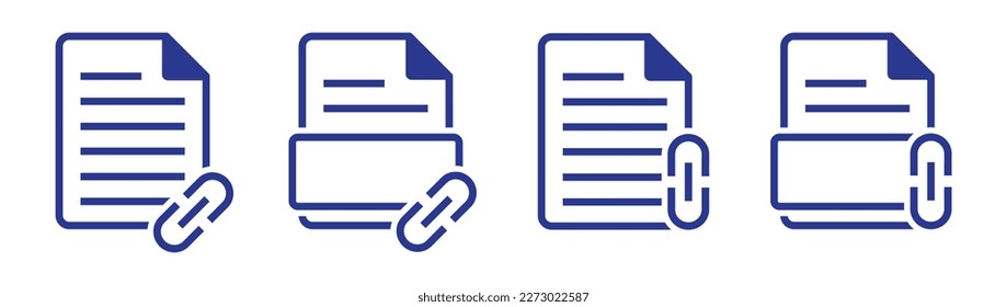 Enlace de documento. Enlace a Internet. Icono de vínculo web, ilustración vectorial