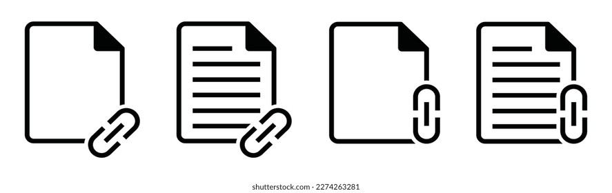 Document link. Internet link. Web link icon, vector illustration