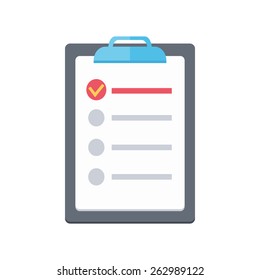 Document. List. Isolated icon pictogram. Eps 10 vector illustration.