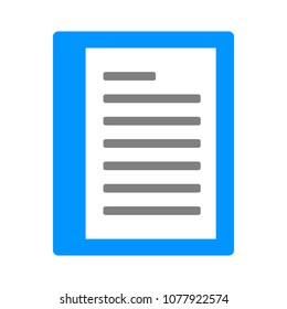 Document list - paper icon - web page symbol - office file format