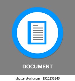 Document list - paper icon - web page symbol - office file format