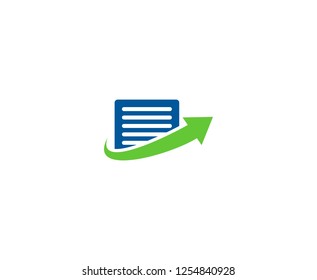 Document logo arrow 