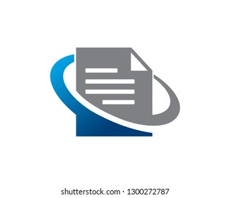 Document Logo Template, Icon, Symbol - Vector