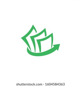 document logo template, paper design vector, data file, data check