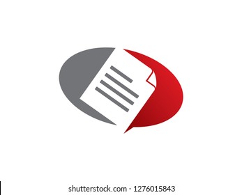 Document Logo Template, Symbol, Icon