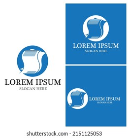 Document logo vector template illustration