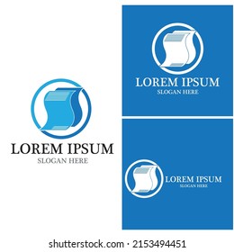 Document logo vector template illustration
