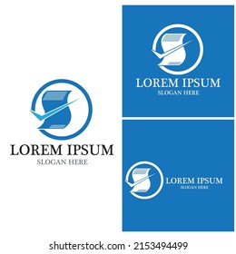 Document logo vector template illustration