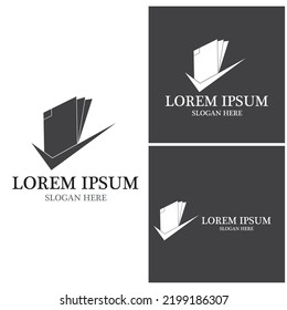 Document logo vector template illustration