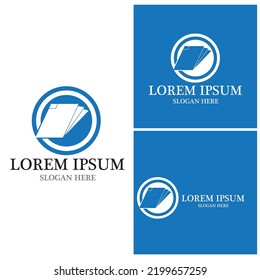 Document logo vector template illustration