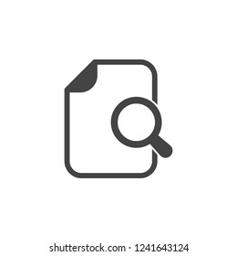 document, magnifier icon. Element of business plannin icon. Glyph icon for website design and development, app development. Premium icon