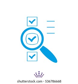 document magnifier icon vector illustration EPS 10